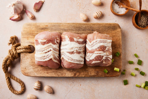 Turkey Paupiettes met kwarteleitjes